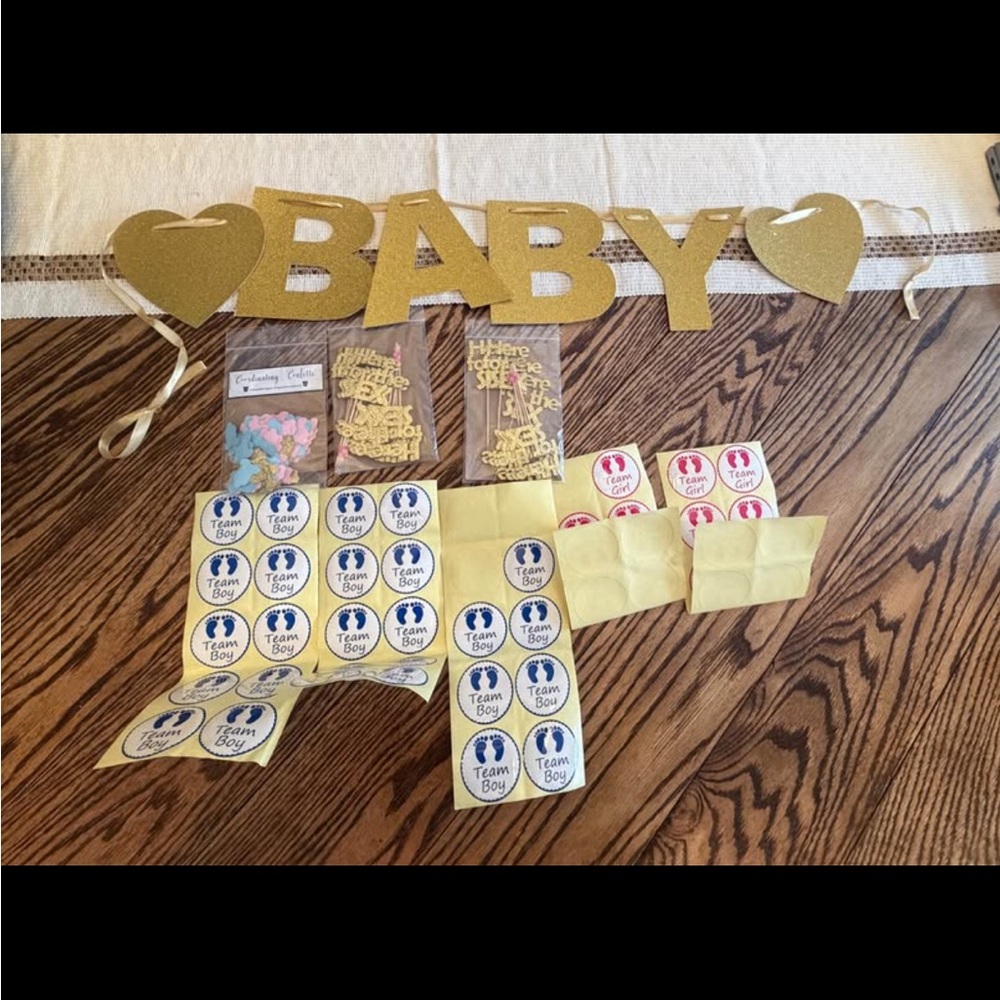Gender Reveal Party Decoration Set